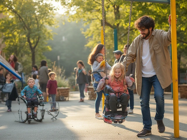 Aires de jeux inclusives : bienfaits pour les enfants atteints de paralysie cérébrale