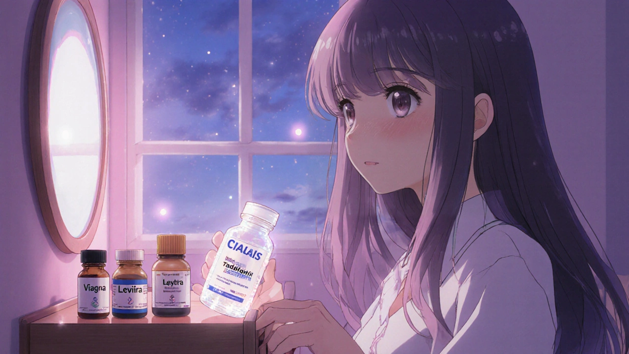 Cialis (Tadalafil) en bouteille : comparaison avec les alternatives