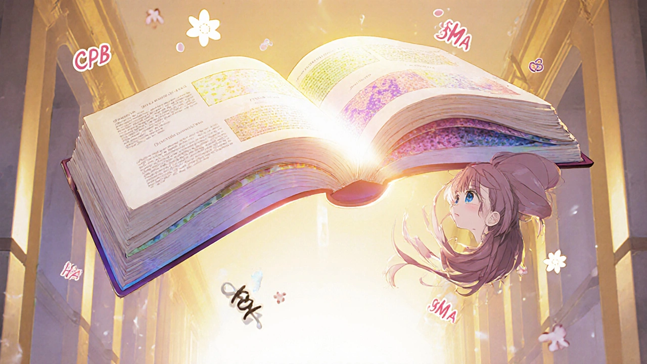 Arc-en-ciel des maladies du foie avec des anticorps flottants, illustrant un spectre auto-immun en style manga.