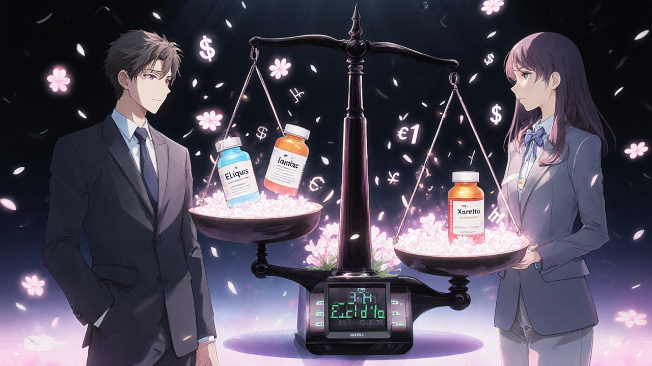 Une négociation entre un fonctionnaire et un directeur pharmaceutique, des prix tombent sur une balance magique.