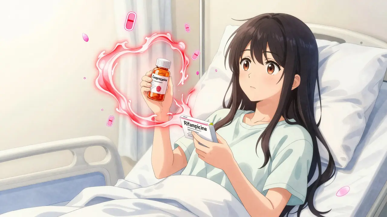 Rifampicine et contraceptifs hormonaux : risque d'ovulation imprévue