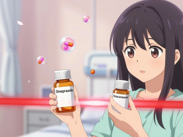 Interactions entre inhibiteurs de la pompe à protons et antifongiques : impact sur l'absorption