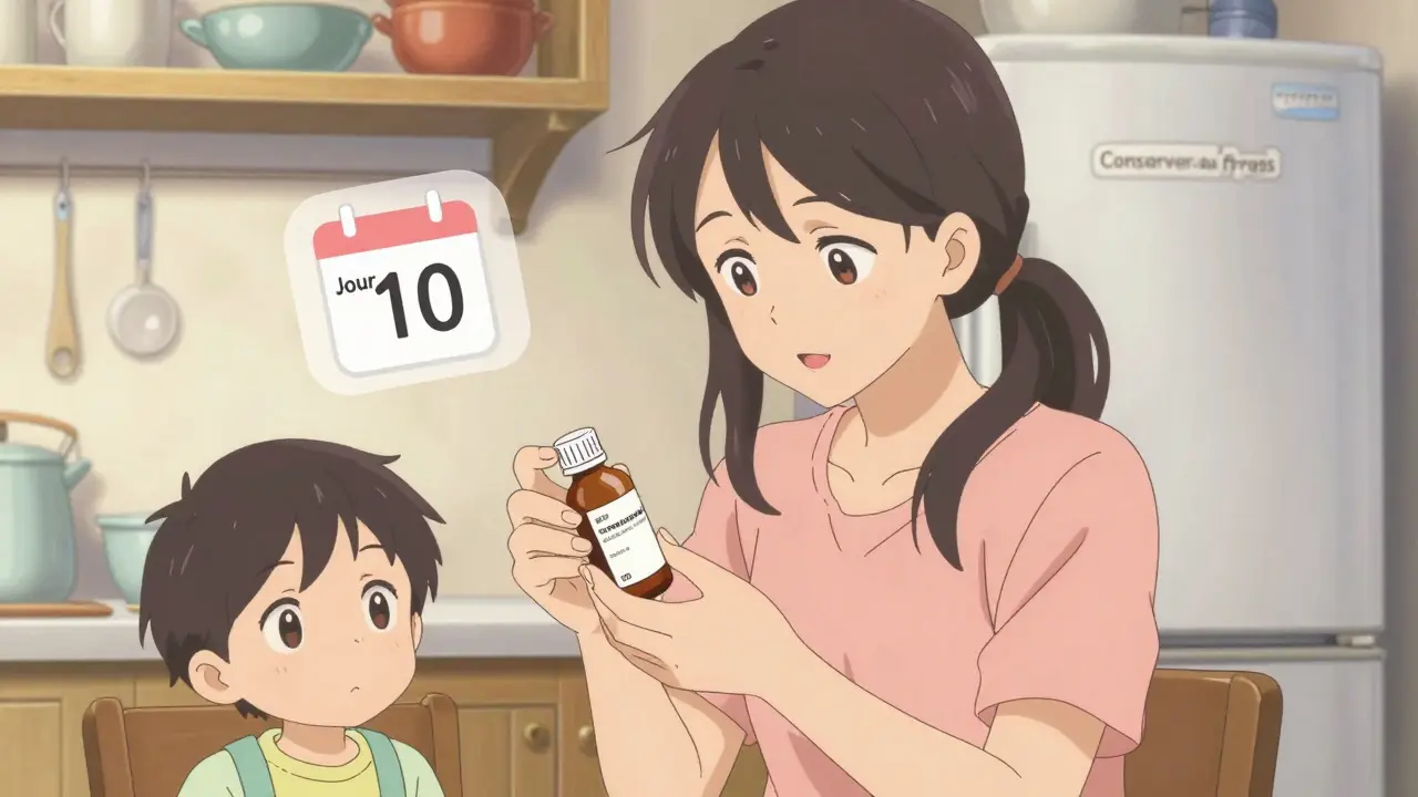 Comment bien conserver les suspensions d'antibiotiques pour enfants