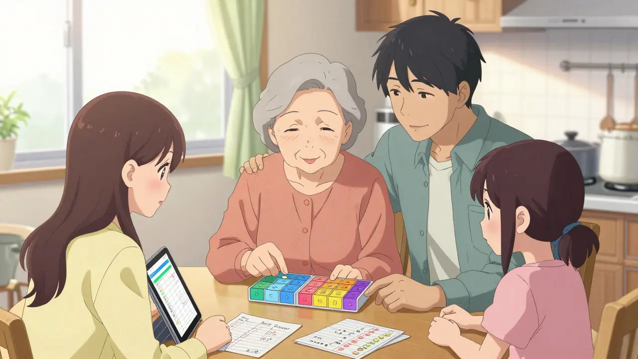 Comment impliquer la famille ou les aidants dans le soutien médicamenteux