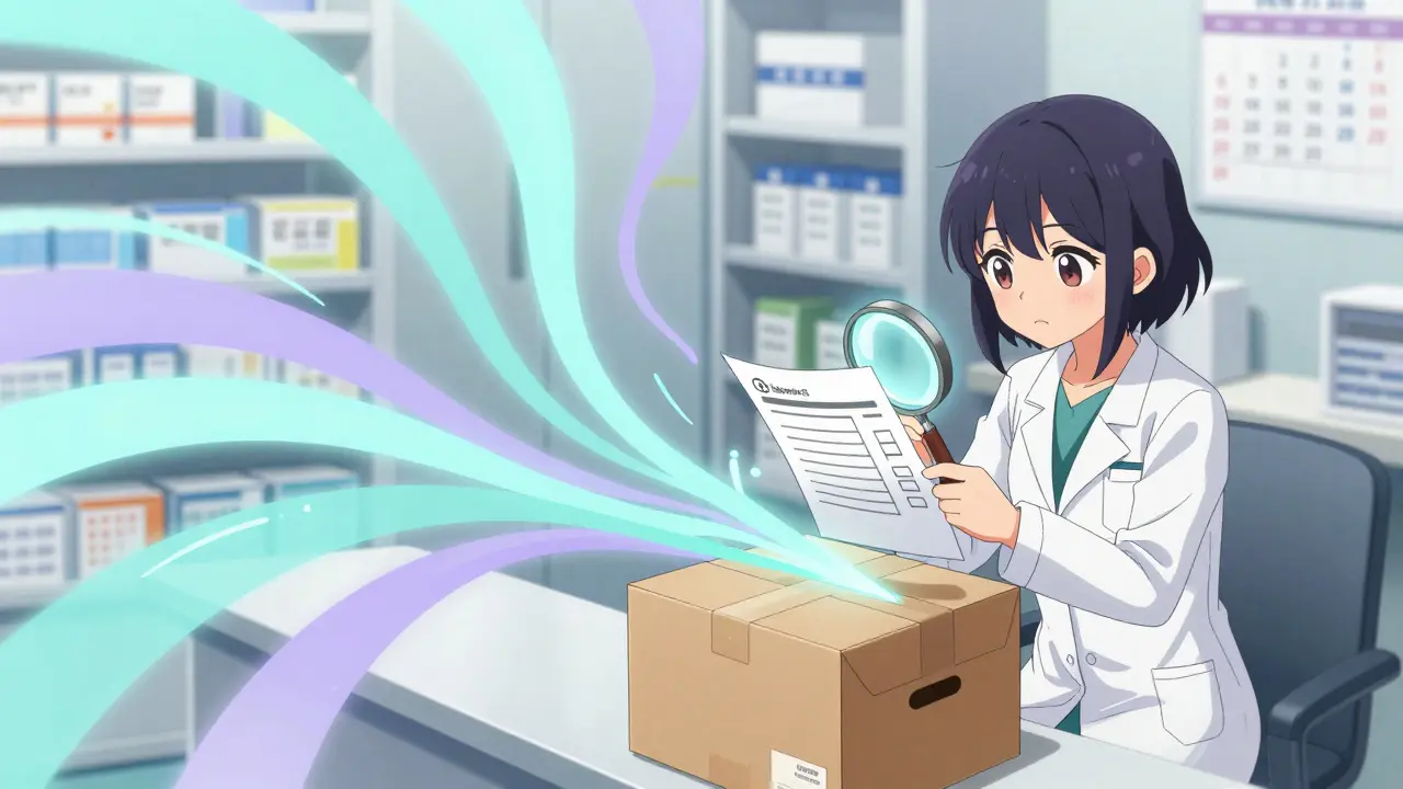 Illustration anime d'un systeme pharmaceutique futuriste et securise connectant medecin et patient